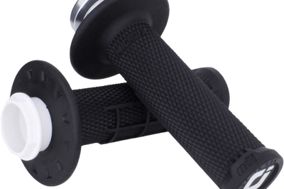 ODI Micro X Lock On Grips Half Waffle Black/Silver