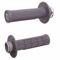 ODI Micro X Lock On Grips Half Waffle Graphite/Silver