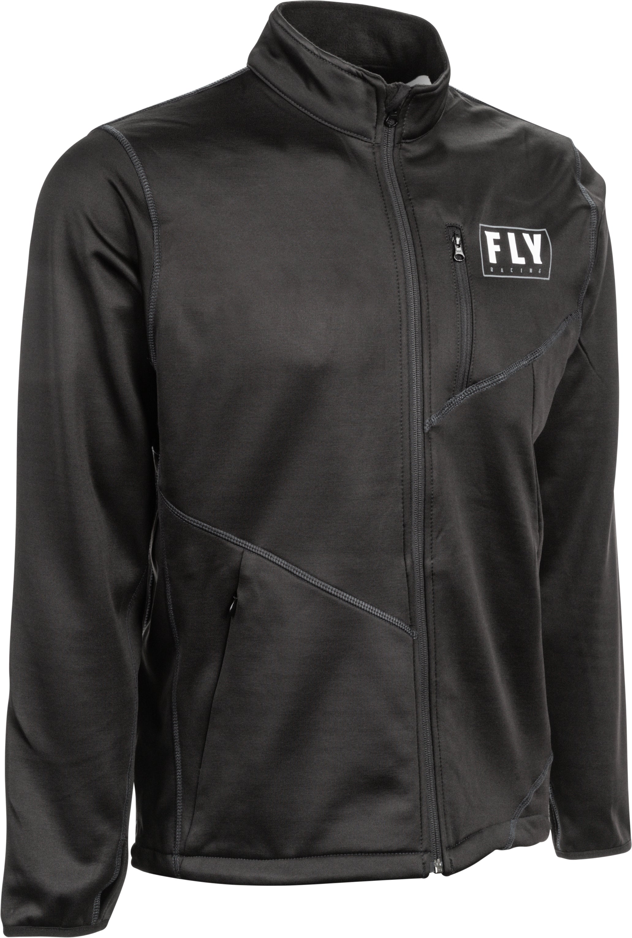 Fly Racing Mid-layer Jacket Arctic Grey 3x - Black / 2X-Large - Gear