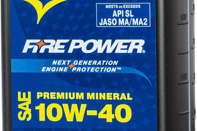 Fire Power Mineral 4-stroke Oil 10w-40 Qt 12/case - Watercraft Collection