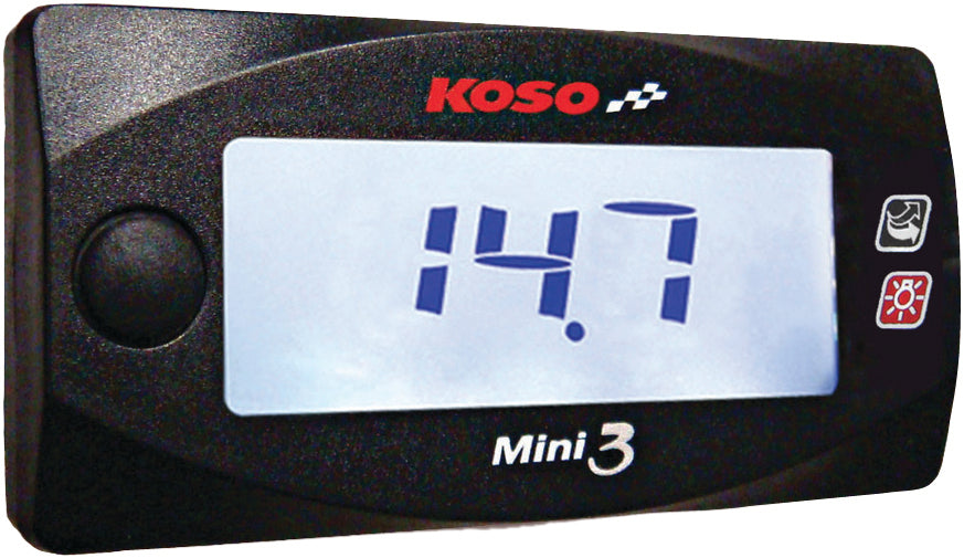 Koso Mini 3 Narrow Band Air/fuel Ratio Meter - Street Collection