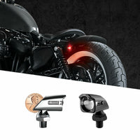 XK GLOW Mini Led Turn Signal Black Amber Pair