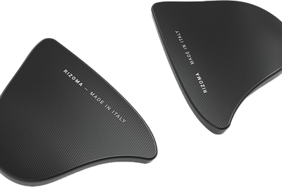 Rizoma Mirror Block Off Plates Pair Black Yam