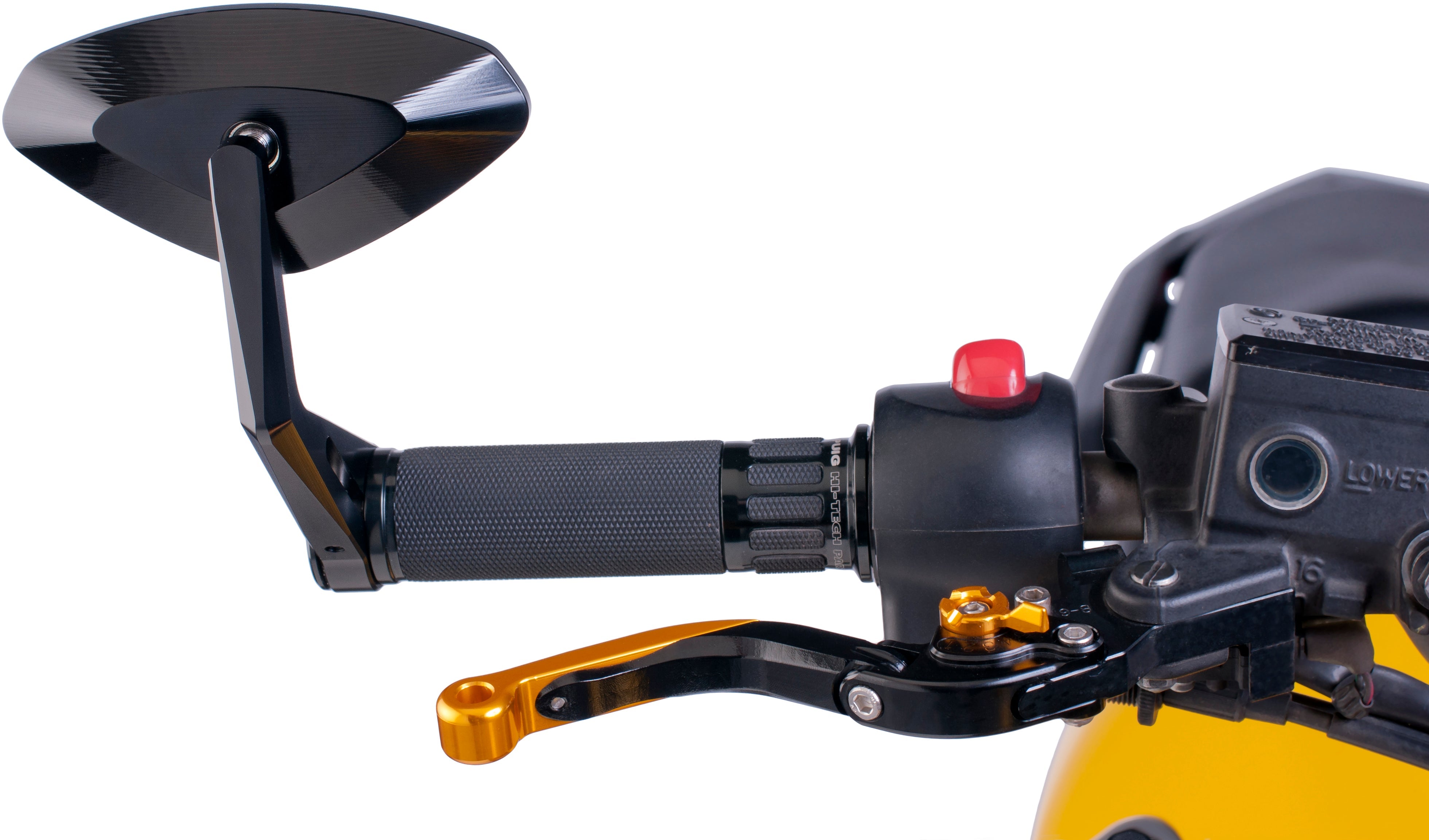 PUIG Mirror Hi Tech Bar End L/R Black - Mirrors