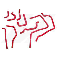 Mishimoto 01-05 Subaru WRX Red Silicone Ancillary Hoses - Fabrication