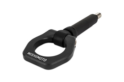 Mishimoto 02-07 Subaru WRX/STI Black Front Tow Hook - Winches & Hitches