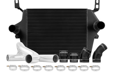 Mishimoto 03-07 Ford 6.0L Powerstroke Intercooler Kit w/ Pipes (Black) - Forced Induction