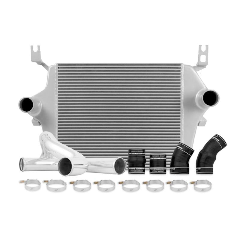 Mishimoto 03-07 Ford 6.0L Powerstroke Intercooler Kit w/ Pipes (Silver) - Forced Induction