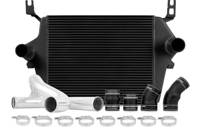 Mishimoto 03-07 Ford 6.0L Powerstroke Intercooler Kit w/ Pipes (Black) - Forced Induction