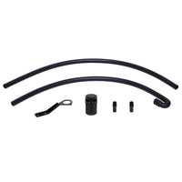 Mishimoto 07-10 BMW N54 Baffled Oil Catch Can Kit - Black (CCV Side) - Engine Components