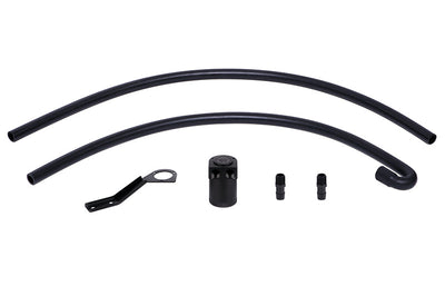 Mishimoto 07-10 BMW N54 Baffled Oil Catch Can Kit - Black (CCV Side) - Engine Components