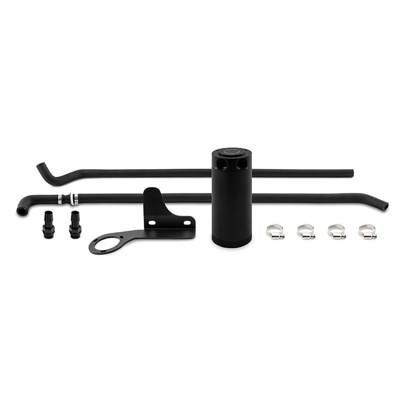 Mishimoto 07-13 Mazda Mazdaspeed3 Baffled Oil Catch Can Kit - Black (PCV Side) - Engine Components