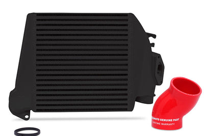 Mishimoto 08-14 Subaru WRX Top-Mount Intercooler Kit - Powder Coated Black & Red Hoses - Forced Induction