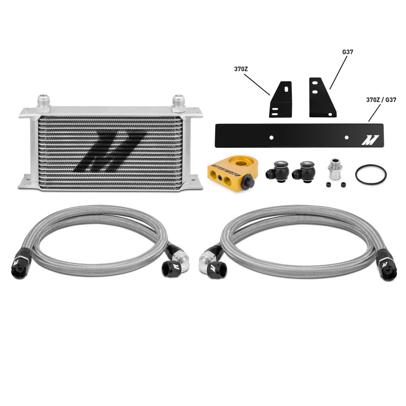 Mishimoto 09-12 Nissan 370Z / 08-12 Infiniti G37 (Coupe Only) Thermostatic Oil Cooler Kit - Cooling