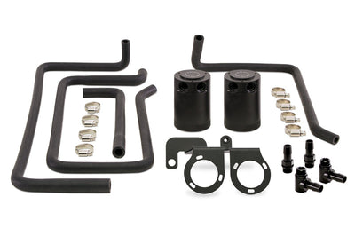 Mishimoto 09 + Nissan 370Z Direct Fit Baffled Oil Catch Can - Black - Engine Components