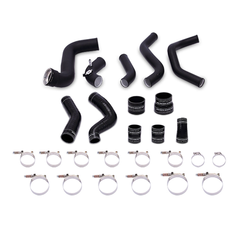 Mishimoto 11-14 Ford F-150 3.5L Ecoboost Intercooler Kit w/ Pipes (Wrinkle Black) - Forced Induction