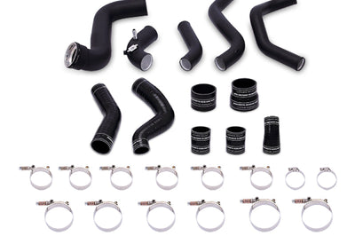 Mishimoto 11-14 Ford F-150 3.5L Ecoboost Intercooler Kit w/ Pipes (Wrinkle Black) - Forced Induction