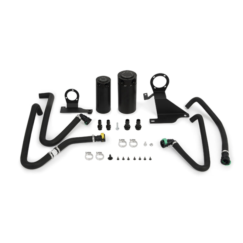 Mishimoto 11-14 Ford F-150 EcoBoost 3.5L Baffled Oil Catch Can Kit - Black - Engine Components