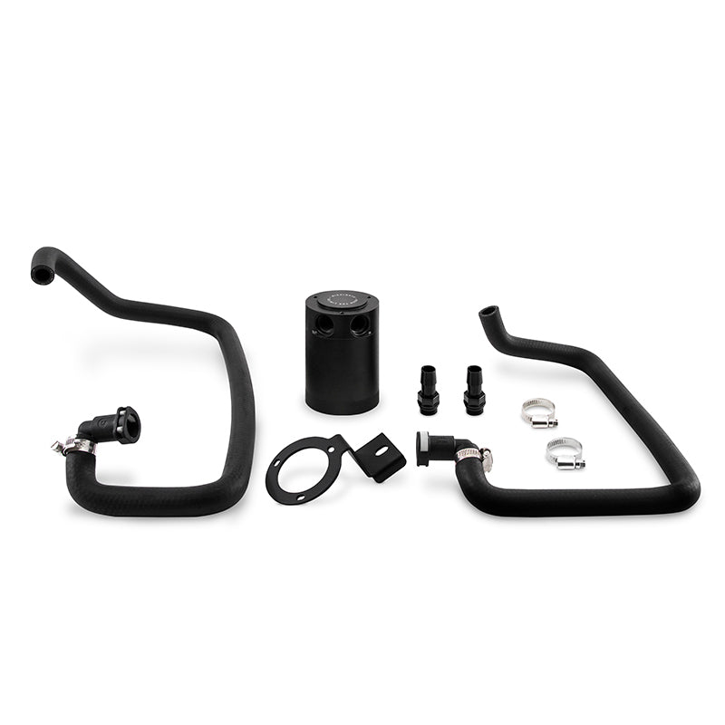 Mishimoto 2015 + Ford Mustang EcoBoost Baffled Oil Catch Can Kit - Black - Engine Components