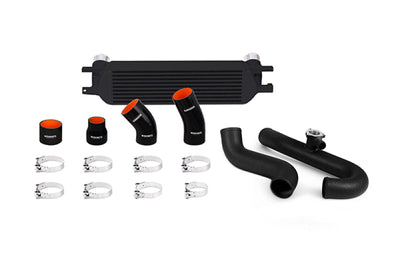 Mishimoto 2015 Ford Mustang EcoBoost Performance Intercooler Kit - Black Core Wrinkle Pipes - Forced Induction