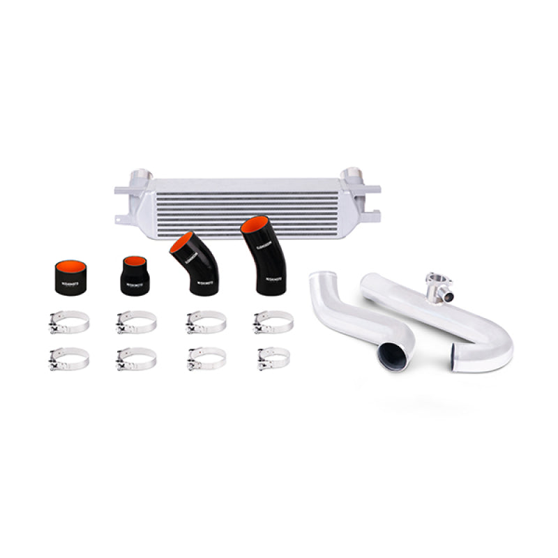 Mishimoto 2015 Ford Mustang EcoBoost Performance Intercooler Kit - Silver Core Polished Pipes - Forced Induction