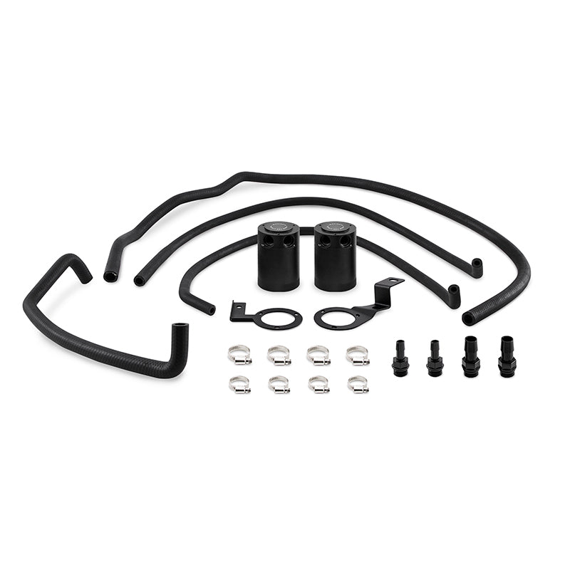 Mishimoto 2015 + Subaru WRX Baffled Oil Catch Can Kit - Black - Engine Components