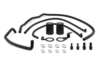 Mishimoto 2015 + Subaru WRX Baffled Oil Catch Can Kit - Black - Engine Components