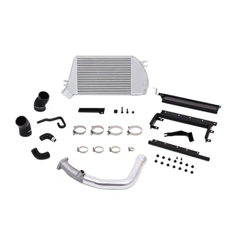Mishimoto 2015 Subaru WRX Top-Mount Intercooler Kit - Powder Coated Silver & Polished Pipes - Forced Induction