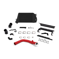 Mishimoto 2015 Subaru WRX Top-Mount Intercooler Kit - Powder Coated Black & Wrinkle Red Pipes - Forced Induction