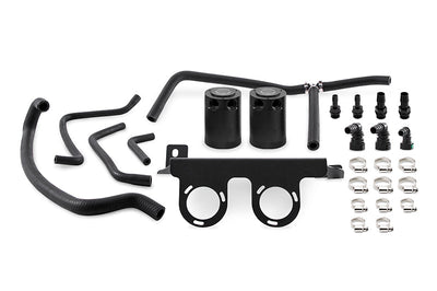 Mishimoto 2016 + Chevrolet Camaro 2.0T Baffled Oil Catch Can Kit - Black - Engine Components