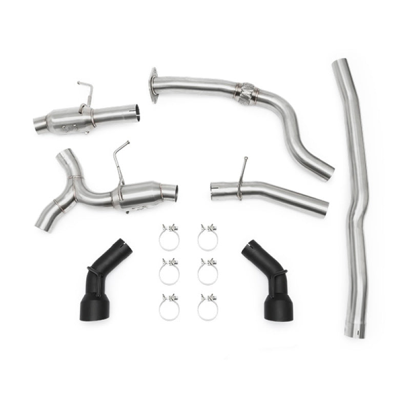 Mishimoto 2016 + Chevrolet Camaro 2.0T Dual Black Tip Cat-Back Exhaust - Mufflers & Tips