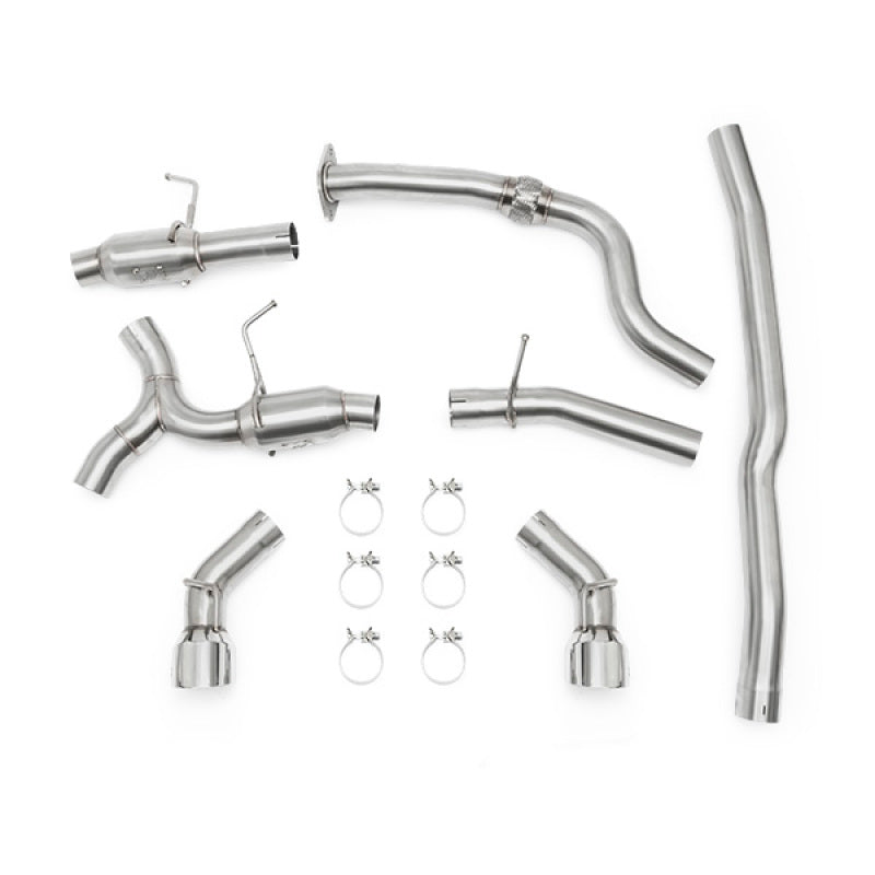 Mishimoto 2016 + Chevrolet Camaro 2.0T Dual Polished Tip Cat-Back Exhaust - Mufflers & Tips