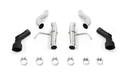 Mishimoto 2016 + Chevrolet Camaro 2.0T Dual-Tip Race Axle-Back Exhaust w/ Black Tips - Mufflers &