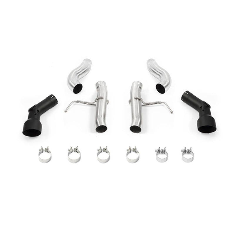 Mishimoto 2016 + Chevrolet Camaro 2.0T Dual-Tip Race Axle-Back Exhaust w/ Black Tips - Mufflers &