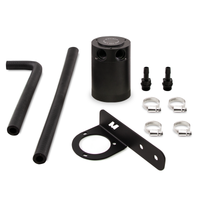 Mishimoto 2016 + Honda Civic 1.5L Turbo Baffled Oil Catch Can Kit - Black (PCV Side) - Engine Components