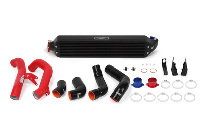 Mishimoto 2016 + Honda Civic 1.5T / 2017 + Si Black Intercooler Kit w/Red Pipes - Forced Induction