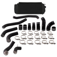 Mishimoto 2017 + Ford F150 3.5L EcoBoost Performance Intercooler Kit - Black Cooler Pipes - Forced Induction