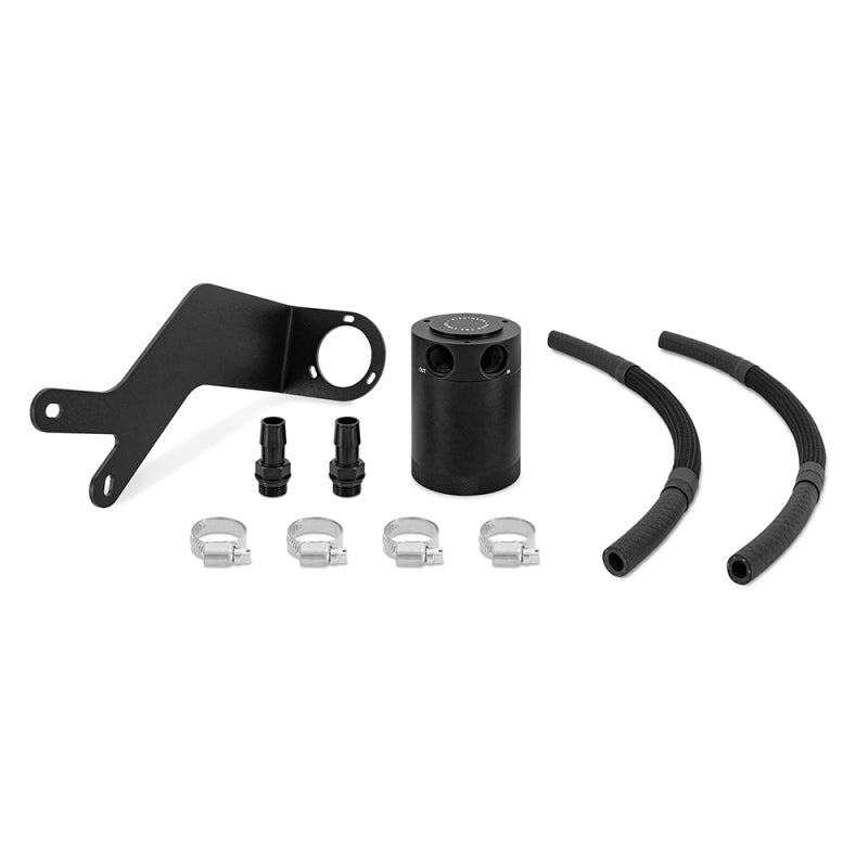 Mishimoto 2018 - 2020 Subaru Crosstrek Baffled Oil Catch Can Kit - Black - Engine Components