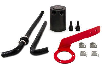 Mishimoto 2018 + Honda Accord 2.0T Baffled Oil Catch Can PCV Side - Red - Engine Components