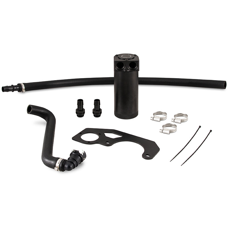 Mishimoto 2018 + Jeep Wrangler JL 2.0L Baffled Oil Catch Can Kit - Black - Engine Components
