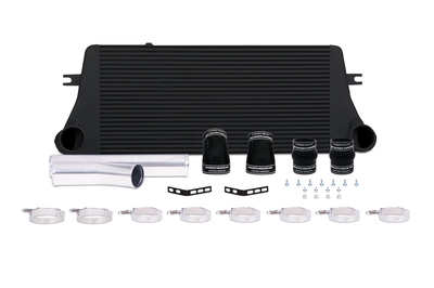 Mishimoto 94-02 Dodge Ram 2500 5.9L Cummins Intercooler Kit w/ Pipes (Black) - Forced Induction