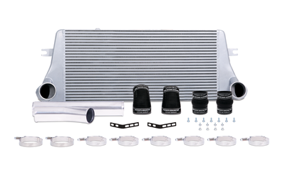 Mishimoto 94-02 Dodge Ram 2500 5.9L Cummins Intercooler Kit w/ Pipes (Silver) - Forced Induction