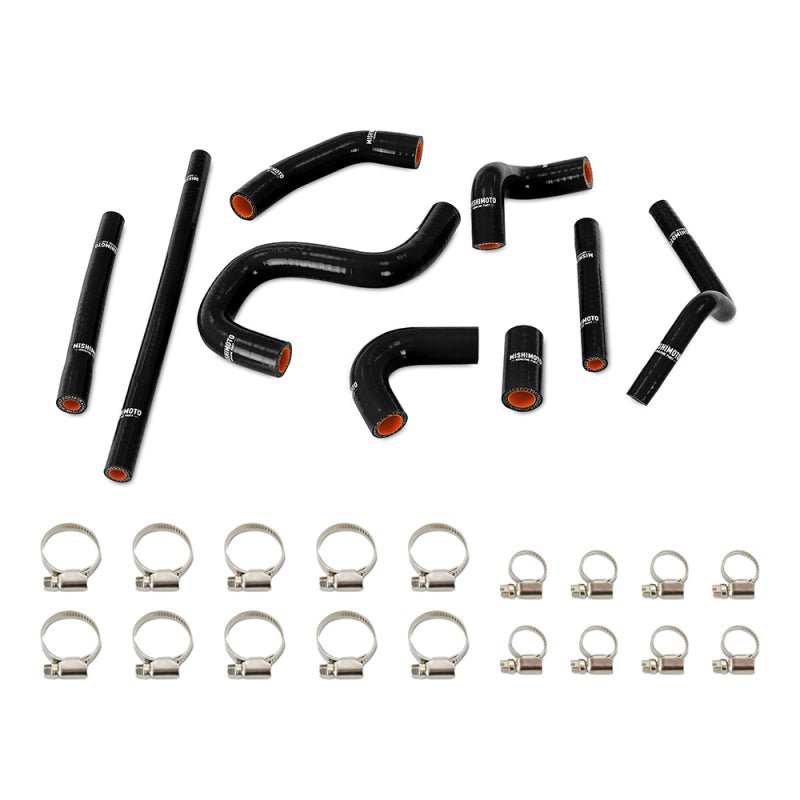 Mishimoto 96-02 Toyota 4Runner 3.4L (w/ Rear Heater) Silicone Heater Hose Kit - Black - Fabrication