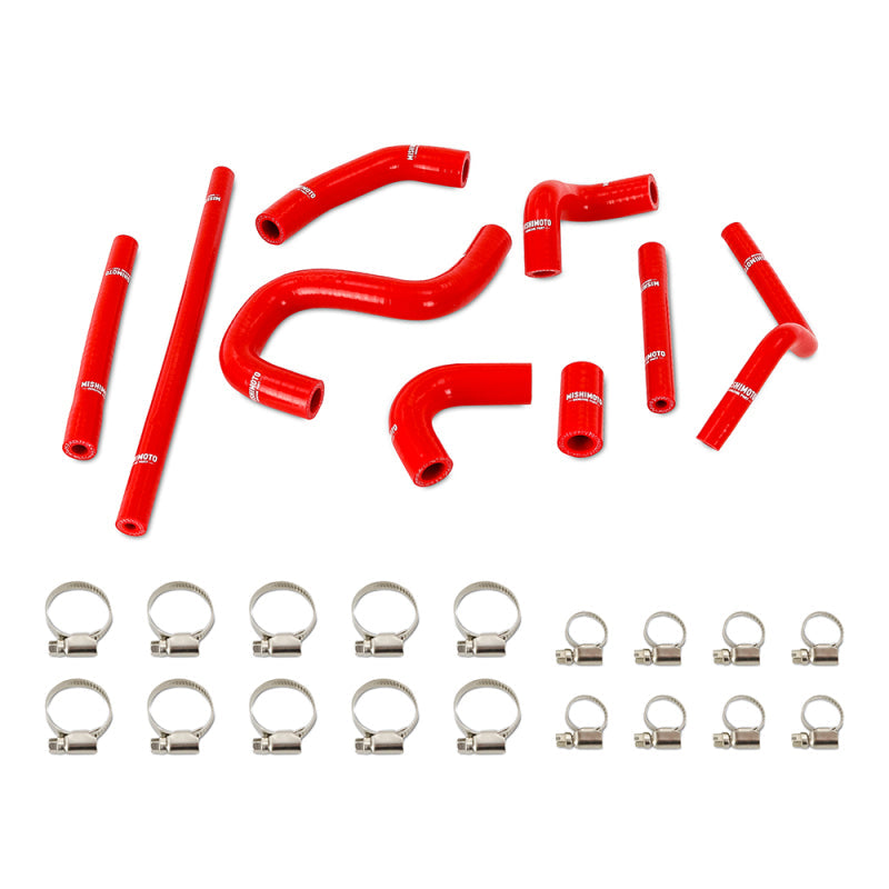 Mishimoto 96-02 Toyota 4Runner 3.4L (w/ Rear Heater) Silicone Heater Hose Kit - Red - Fabrication