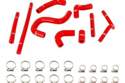Mishimoto 96-02 Toyota 4Runner 3.4L (w/ Rear Heater) Silicone Heater Hose Kit - Red - Fabrication