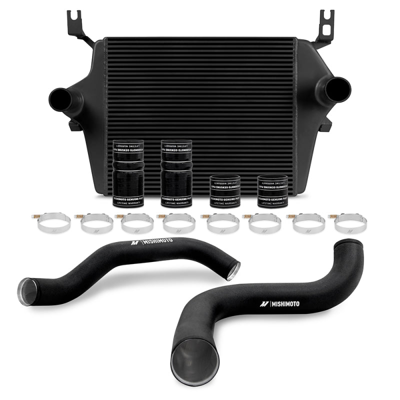 Mishimoto 99-03 Ford 7.3L Powerstroke PSD Black Intercooler Kit w/ Pipes - Forced Induction