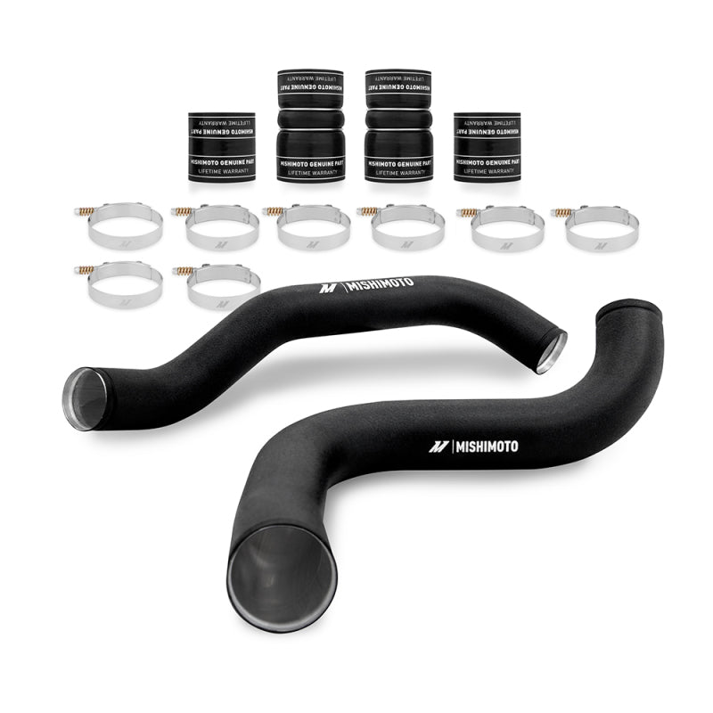 Mishimoto 99-03 Ford 7.3L Powerstroke PSD Intercooler Pipe/Boot Kit - Wrinkle Black - Air Intake Systems