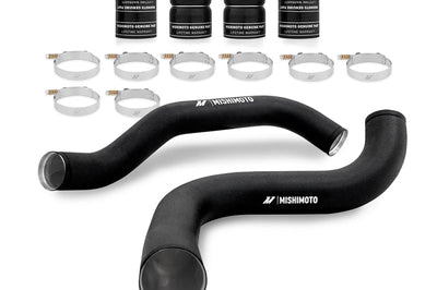 Mishimoto 99-03 Ford 7.3L Powerstroke PSD Intercooler Pipe/Boot Kit - Wrinkle Black - Air Intake Systems