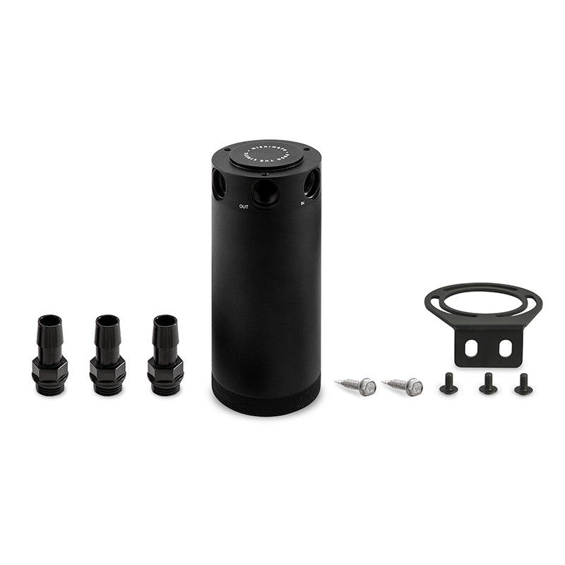 Mishimoto Compact Baffled Oil Catch Can - 3-Port - Engine Components