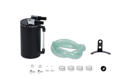 Mishimoto Large Aluminum Oil Catch Can - Wrinkle Black - Engine Components